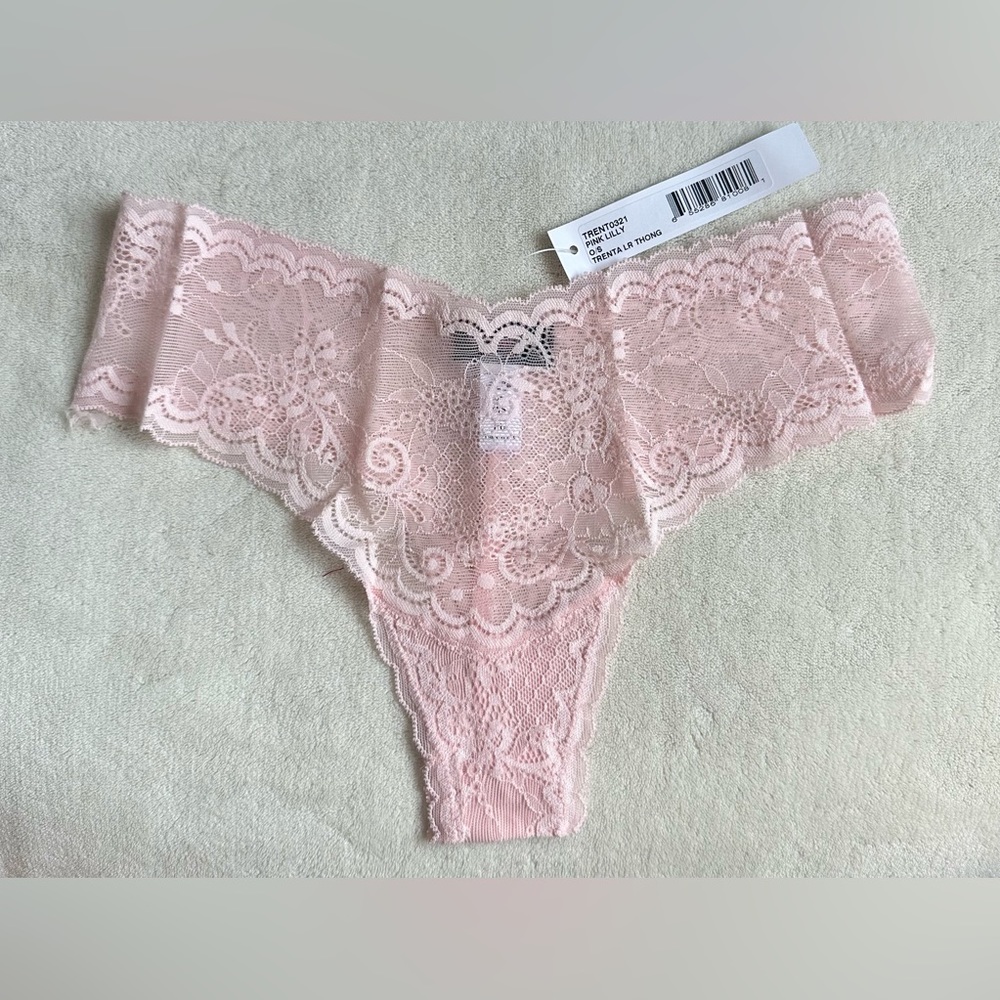 Cosabella powder pink lace thong